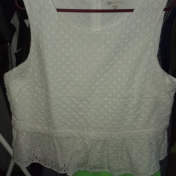 Off-white Crop Dress Top - Picture 2 of 8